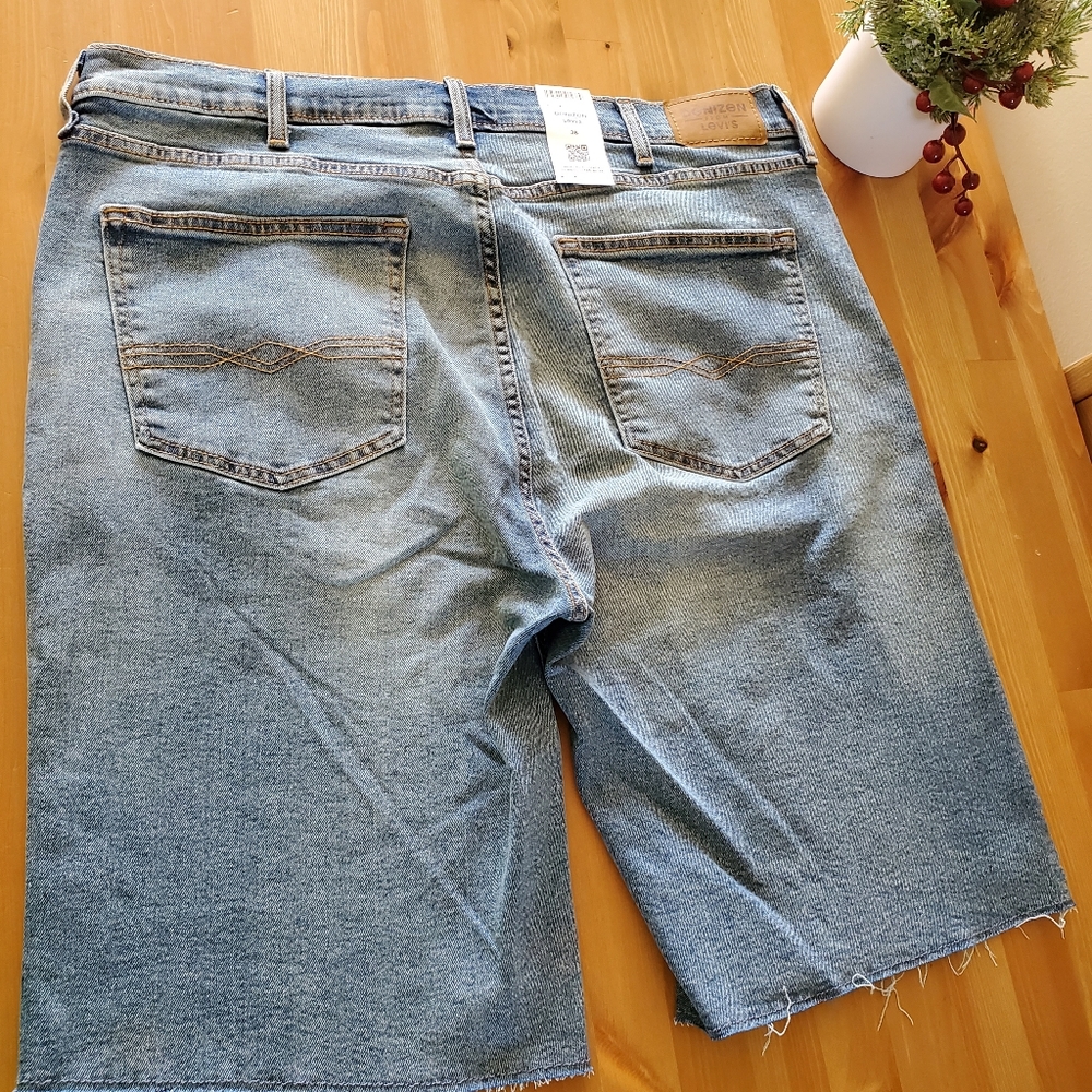 DENIZEN from Levi's Men's Slim Denim 9" Jean Shorts super flex - Vintage - Picture 7 of 11